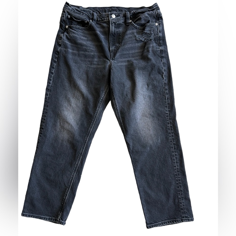 American Eagle Jeans, Black distressed, size 14